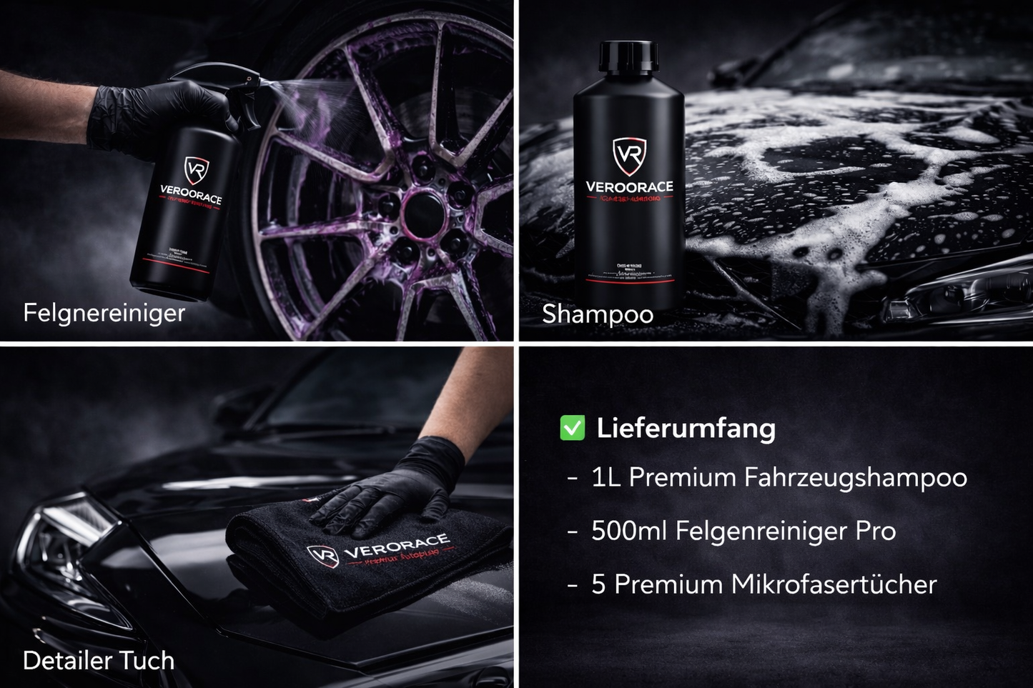 VerooRace Premium Care Bundle – Detailer Qualität für Zuhause